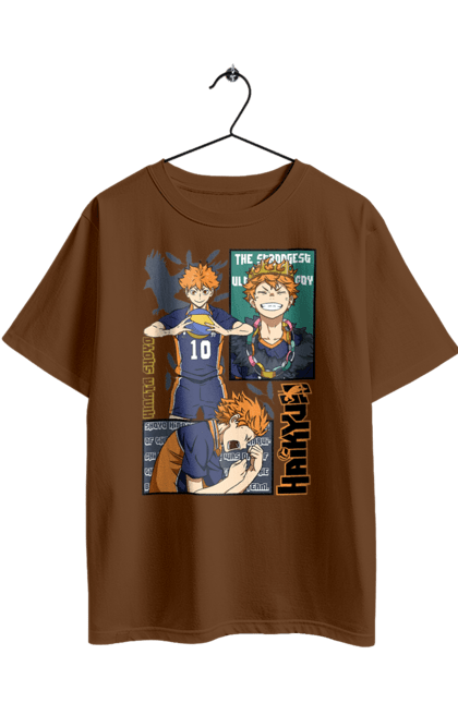 Футболка оверсайз з принтом "Волейбол!! Хіната". Anime, haikyu, hinata, manga, shoyo hinata, аніме, волейбол, манга, хіната, шьо хіната. 2070702