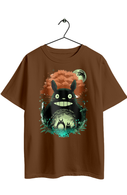 Футболка оверсайз з принтом "Тоторо". Аніме, комедія драма, мій сосід тоторо, пригоди, серіал, фентезі, фільм. 2070702