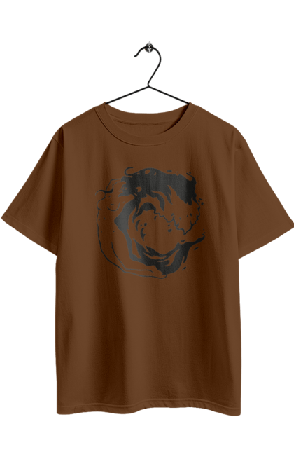 Oversized t-shirt with prints Girl wave. Girl, sea, wave. 2070702