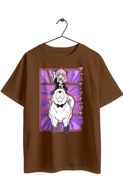 Футболка оверсайз з принтом "Сім'я шпигуна Аня". Spy x family, аниме, аня, йор, лойд, манга, сім я шпигуна. 2070702