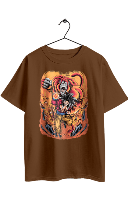 Футболка оверсайз з принтом "Перли дракона Сон Гоку". Dragon ball, manga, son goku, аніме, гоку, манга, перли дракона, сон гоку. 2070702