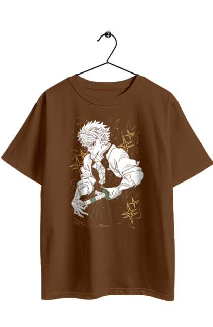 Футболка оверсайз с принтом Клинок Рассекающий Демонов Санеми. Anime, demon slayer, kimetsu no yaiba, manga, sanemi shinazugawa, аниме, истребитель демонов, манга, санеми, санеми шинадзугава. 2070702