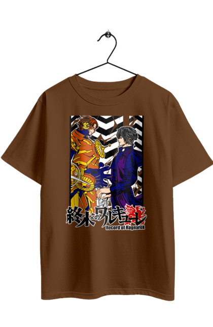 Футболка оверсайз з принтом "Повість про кінець світу Нікола Тесла та Вельзевул". Anime, beelzebub, manga, nikola tesla, record of ragnarok, аніме, вельзевул, комікс, манга, нікола тесла. 2070702