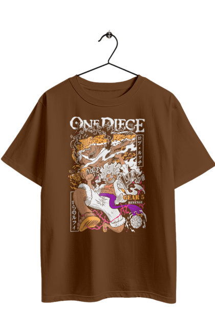 Футболка оверсайз з принтом "Ван Піс Луффі". Luffy, one piece, аніме, ван піс, великий куш, луффі, манга, монки де луффі, пірати. 2070702