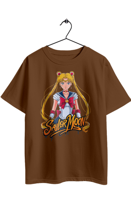 Oversized t-shirt with prints Sailor Moon. Anime, drama, magical girl, sailor moon, tv series, usagi tsukino. 2070702