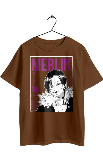 Футболка оверсайз з принтом "Сім Смертних Гріхів Мерлін". Seven deadly sins, аніме, комедія, манга, мерлін, пригоди, сім смертних гріхів, фентезі. 2070702