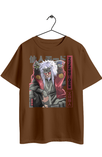 Oversized t-shirt with prints Naruto Jiraiya. Anime, hokage, jiraiya, manga, naruto, shinobi, shonen. 2070702