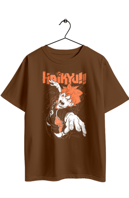 Футболка оверсайз з принтом "Волейбол!! Хіната". Anime, haikyu, hinata, manga, shoyo hinata, аніме, волейбол, манга, хіната, шьо хіната. 2070702