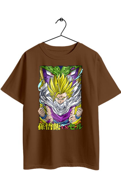 Футболка оверсайз з принтом "Перли дракона Гохан". Anime, dragon ball, goku, manga, аніме, гоку, гохан, манга, перли дракона. 2070702