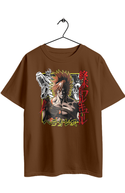 Футболка оверсайз з принтом "Повість про кінець світу Геркулес". Anime, hercules, manga, record of ragnarok, аніме, геракл, геркулес, манга. 2070702