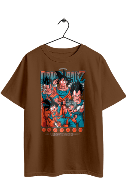 Футболка оверсайз з принтом "Перли дракона". Anime, dragon ball, goku, manga, vegeta, аніме, вегета, гоку, манга, перли дракона. 2070702