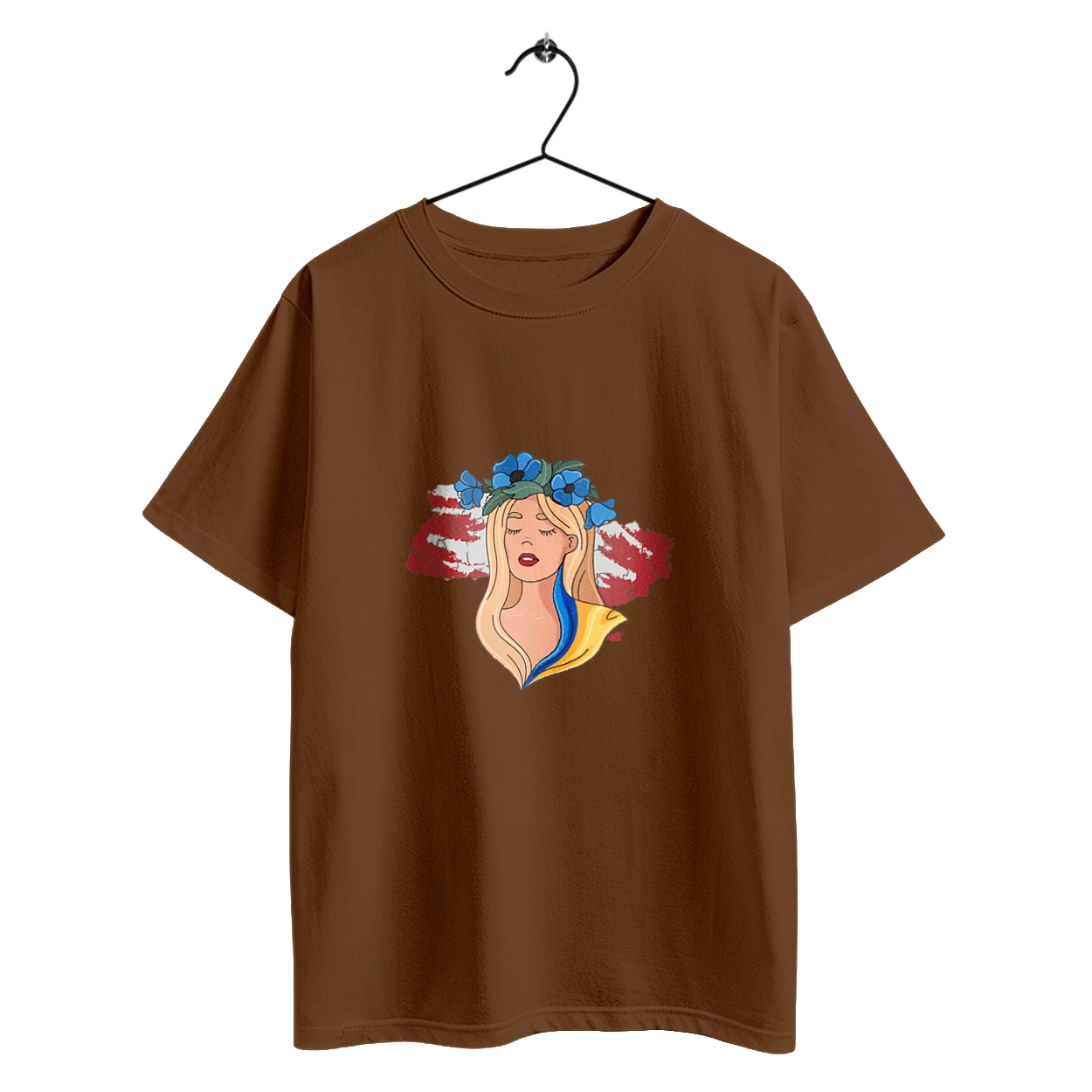 Дівчина на карті України