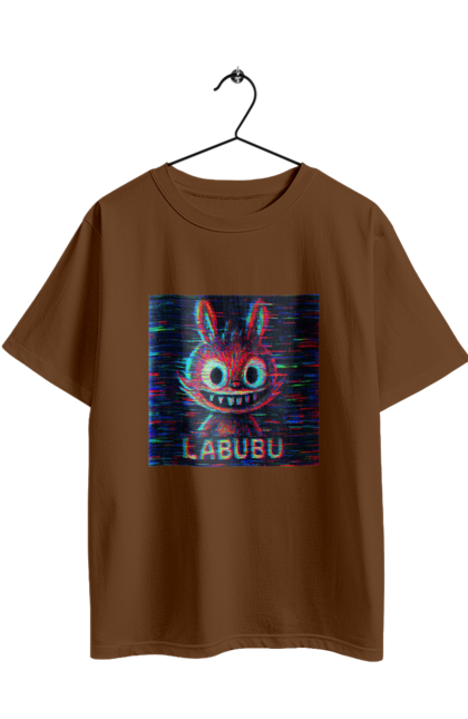 Футболка оверсайз з принтом "Лабубу". Crt, rgb, глітч, кіберпанк, лабубу, пікселі, ретро, спотворення, цифрове мистецтво, шум. 2070702