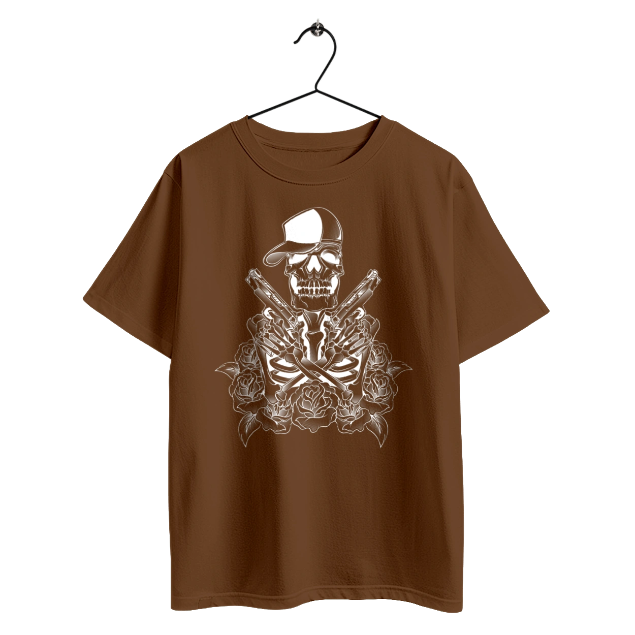 Skeleton with pistols