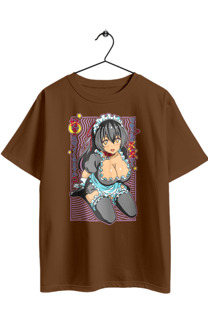 Футболка оверсайз з принтом "Чи полюбиш ти збоченку, якщо вона мила?". Anime, manga, аніме, гарем, дівчина, манга, покоївка. 2070702