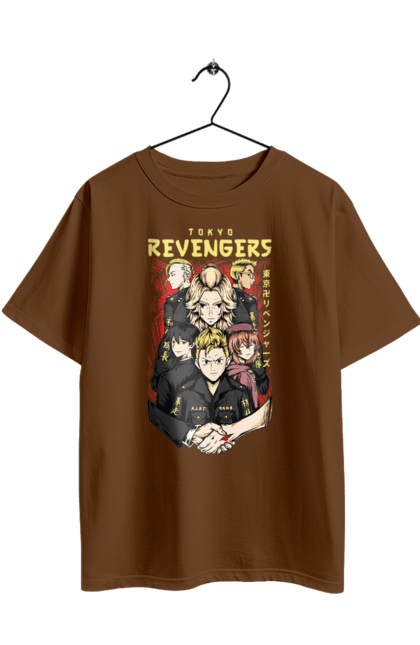Футболка оверсайз с принтом Токийские мстители. Tokyo revengers, аниме, боевик, игра, манга, сериал, такемичи, токийские мстители, триллер, фантастика. 2070702