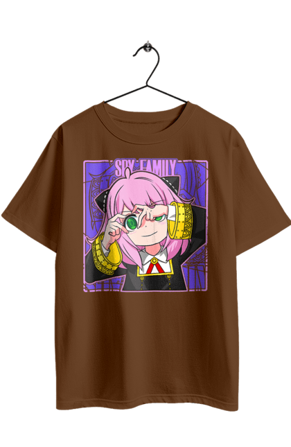 Футболка оверсайз з принтом "Сім'я шпигуна Аня". Spy x family, аниме, аня, йор, лойд, манга, сім я шпигуна. 2070702