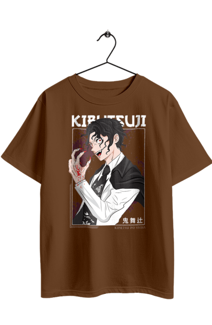 Футболка оверсайз з принтом "Винищувач Демонів Музан". Demon slayer, kimetsu no yaiba, muzan, аніме, винищувач демонів, вища луна, дванадцять лун, демон, манга, музан. 2070702