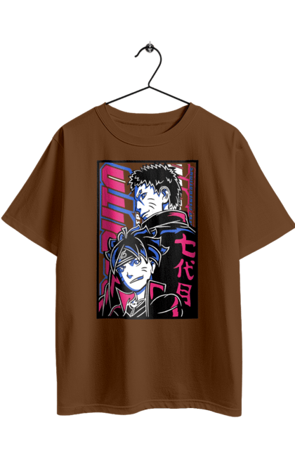 Oversized t-shirt with prints Boruto. Anime, boruto, enemies, manga, naruto, neon, tv series. 2070702