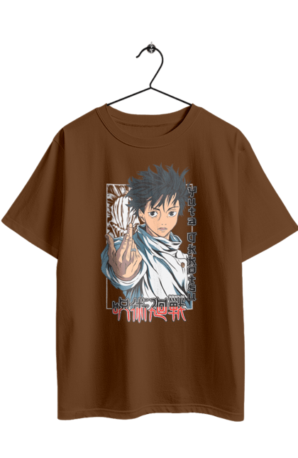 Футболка оверсайз з принтом "Магічна битва Юта Оккоцу". Anime, jujutsu kaisen, manga, yuta, yuta okkotsu, аніме, магічна битва, манга, юта оккоцу. 2070702