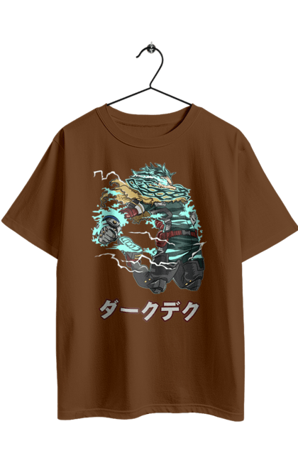 Футболка оверсайз с принтом Моя геройская академия Мидория. Izuku, midoriya, my hero academia, аниме, манга, мидория, моя геройская академия. 2070702