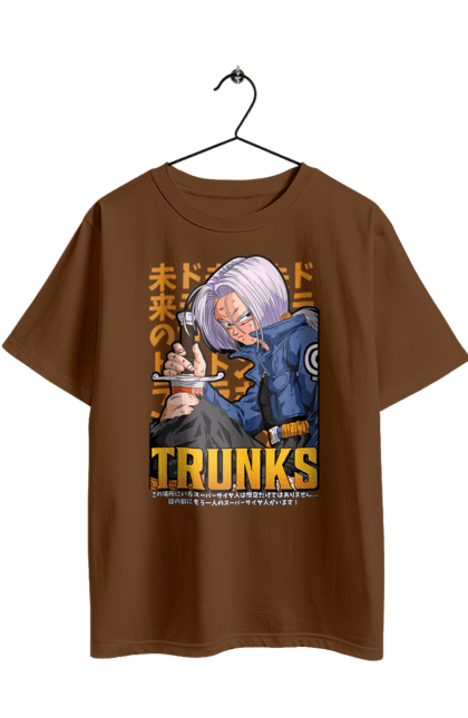 Футболка оверсайз з принтом "Перли дракона Транкс". Anime, dragon ball, manga, trunks, аніме, манга, перли дракона, транкс. 2070702