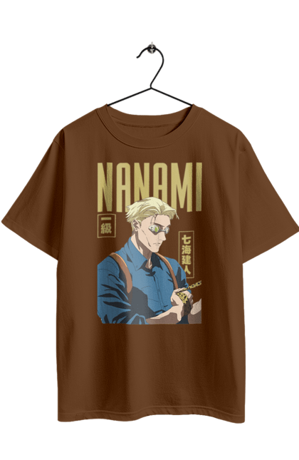 Футболка оверсайз з принтом "Магічна битва Нанамі". Anime, jujutsu kaisen, manga, nanami, nanami kento, аніме, магічна битва, манга, нанамі, нанамі кенто. 2070702