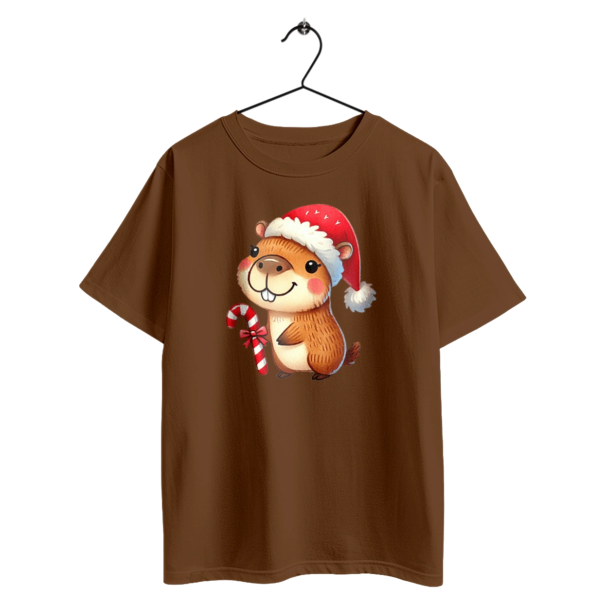 Capybara with Christmas Candy