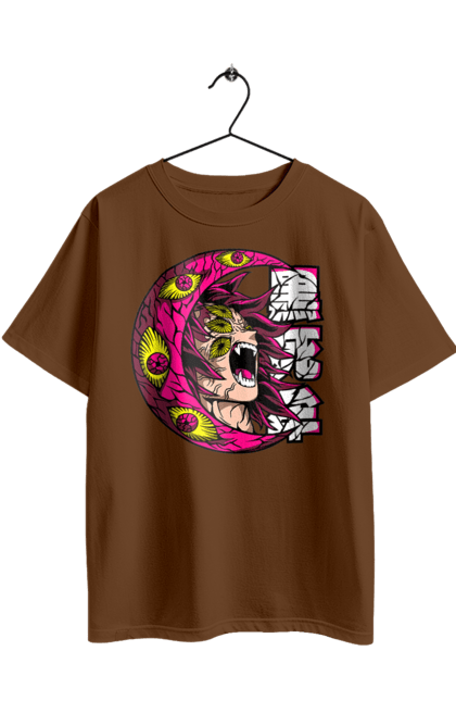 Футболка оверсайз з принтом "Винищувач Демонів Кокушибо". Demon slayer, kimetsu no yaiba, kokushibo, аніме, винищувач демонів, вища луна, дванадцять лун, демон, кокушибо, манга. 2070702