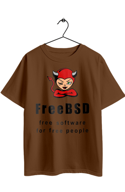 Футболка оверсайз з принтом "Freebsd Для Вільних". Bsd, freebsd, unix, адміністратор, айті, айтішник, безкоштовна, безкоштовно, бестія, вільна, демон, демонесса, доступність, незалежність, операційна система, ос, програміст, програмне забезпечення, свобода, сисадмін, система, системний адміністратор, софт, текст, червоний, чорний. 2070702