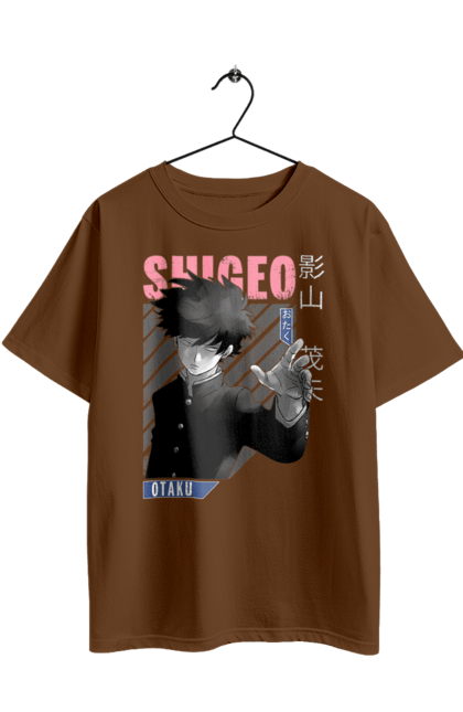 Oversized t-shirt with prints Mob Psycho 100. Anime, manga, mob, mob psycho 100, shigeo kageyama. 2070702