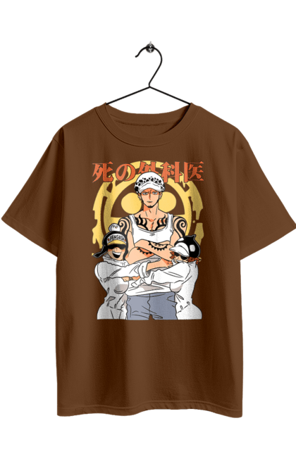 Футболка оверсайз з принтом "Ван Піс Трафальгар Ло". One piece, trafalgar law, аніме, ван пис, ван піс, манга, трафальгар ло. 2070702