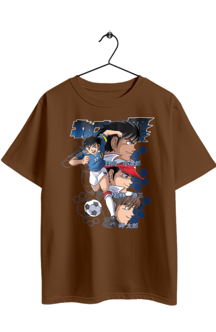 Oversized t-shirt with prints Captain Tsubasa. Anime, captain tsubasa, jump, manga, tsubasa oozora. 2070702