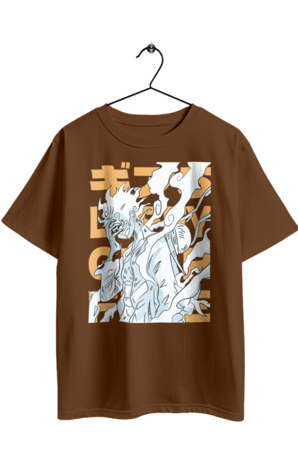 Футболка оверсайз з принтом "Ван Піс Луффі". Luffy, one piece, аніме, ван піс, великий куш, луффі, манга, монки де луффі, пірати. 2070702