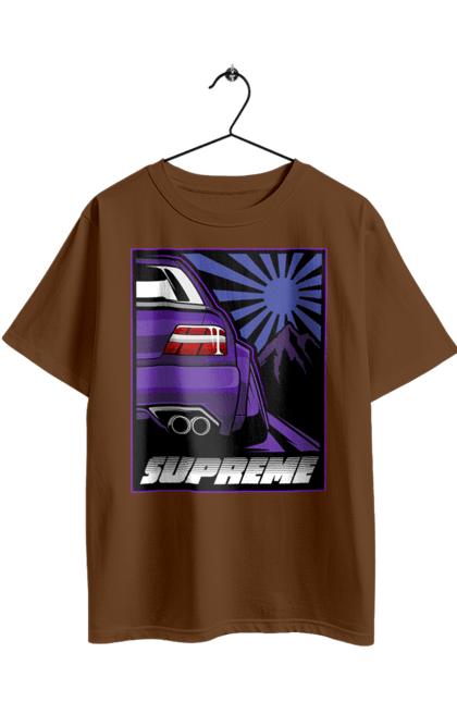 Футболка оверсайз з принтом "Автомобіль JDM". Jdm, supreme, авто, автомобіль, японія. 2070702