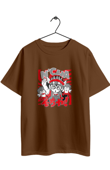 Футболка оверсайз з принтом "Dr. Slump Аралі Норімакі". Anime, arale norimaki, dr. slump, manga, аніме, арале норімакі, доктор сламп, лікар сламп, манга. 2070702