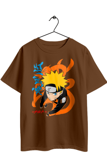 Футболка оверсайз с принтом Наруто. Naruto, аниме, манга, наруто, ниндзя, персонаж, сериал. 2070702