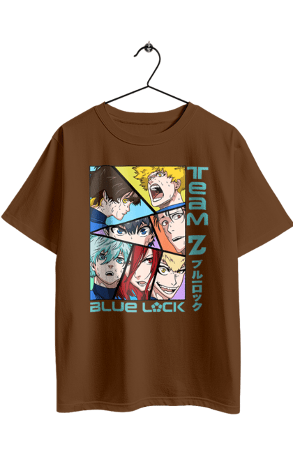 Oversized t-shirt with prints Blue Lock. Anime, blue lock, blue prison, manga, sport, sports anime. 2070702