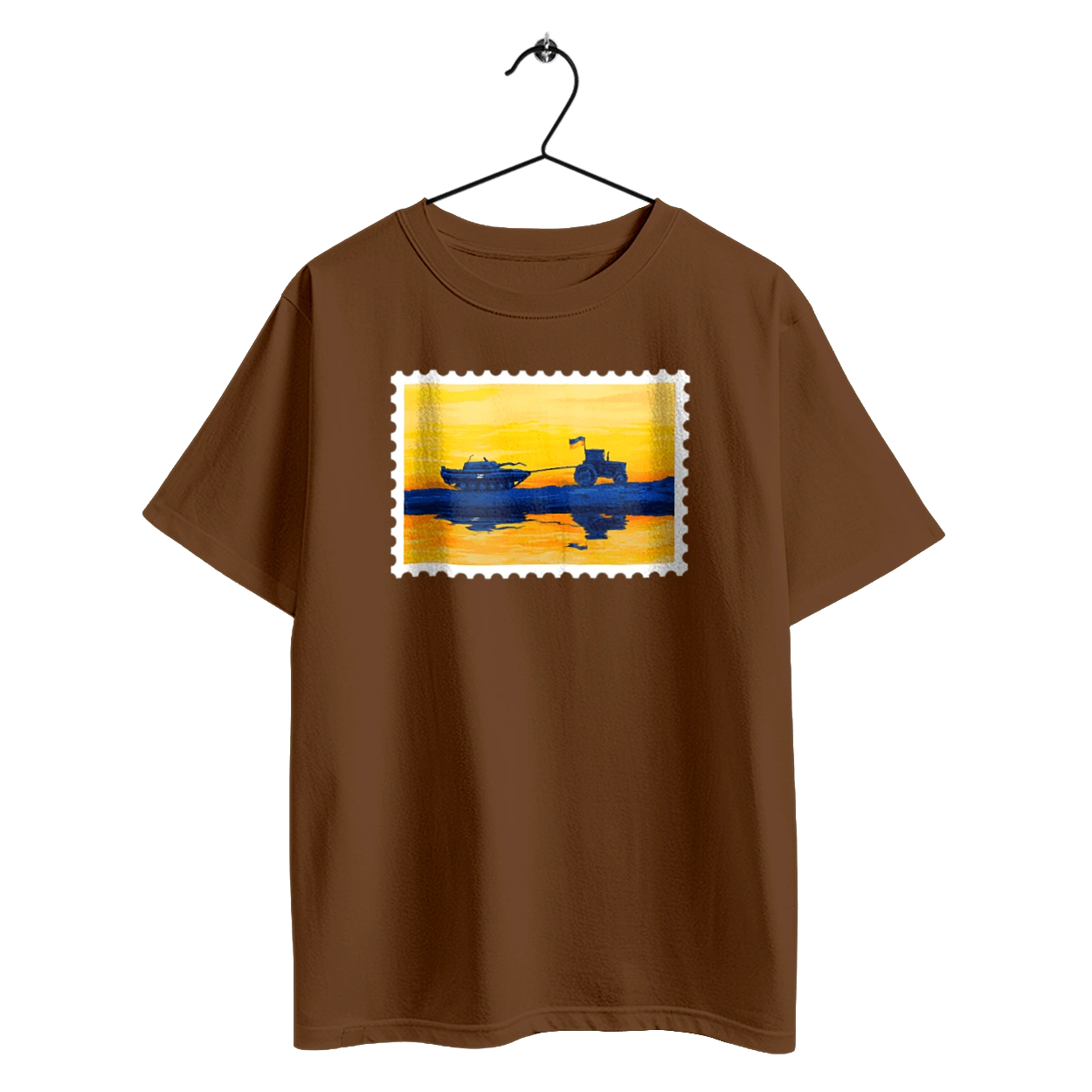 Новая марка, трактор тянущий танк