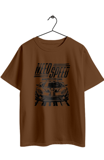 Футболка оверсайз з принтом "Жага швидкості". Відео ігри, гонки, ігри, комп ютерні ігри, машини, симулятори, швидкість. 2070702