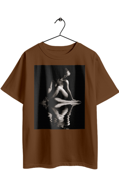 Футболка оверсайз з принтом "Краса тіла". Вигини жіночого тіла, грація тіла, груди, жіноче тіло, жіночі груди, краса тіла. 2070702