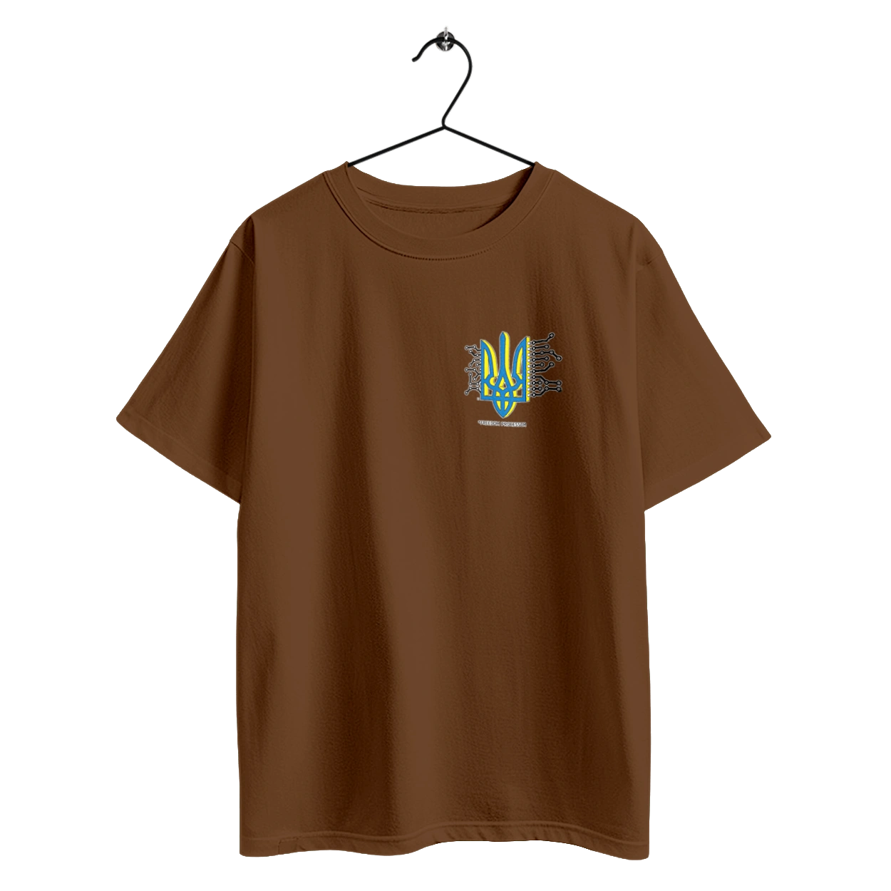 Сердце процессор свободы. Желтый с синим.