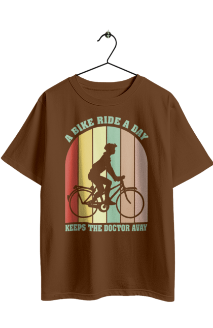 Oversized t-shirt with prints Bike ride. Bike, bike ride, bike ride, burn, healthy lifestyle. 2070702