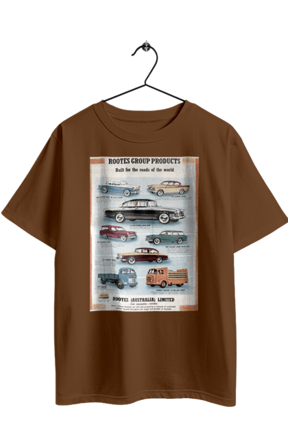 Футболка оверсайз з принтом "Аутомобільйо". Rootes, rootes (australia) limited, rootes group, rootes group products. 2070702