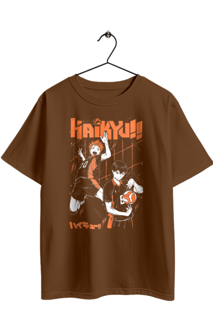 Футболка оверсайз з принтом "Волейбол!! Хіната". Anime, haikyu, hinata, manga, shoyo hinata, аніме, волейбол, манга, хіната, шьо хіната. 2070702