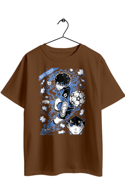 Oversized t-shirt with prints Blue Lock Isagi Yoichi. Anime, blue lock, blue prison, manga, sport, sports anime, yoichi isagi. 2070702