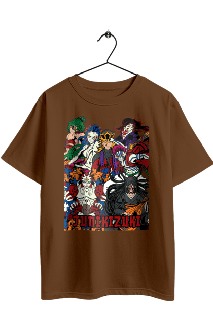 Футболка оверсайз з принтом "Винищувач Демонів". Demon slayer, kimetsu no yaiba, kokushibo, аніме, винищувач демонів, вища луна, дванадцять лун, демон, кокушибо, манга. 2070702