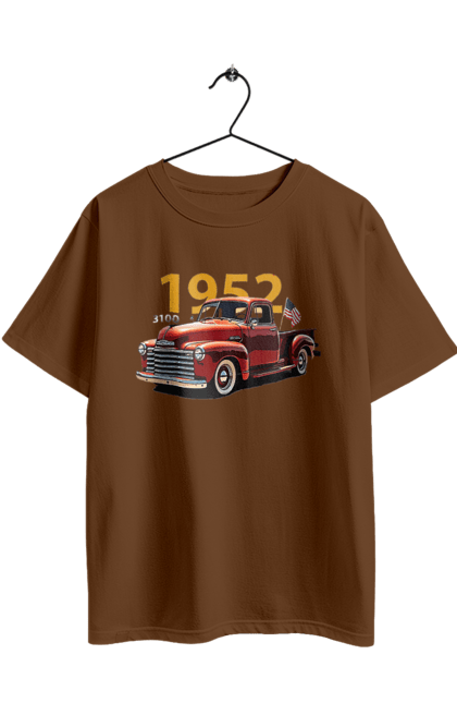 Oversized t-shirt with prints Chevrolet 3100. Auto, car, chevrolet, chevrolet 3100, pickup, truck. 2070702