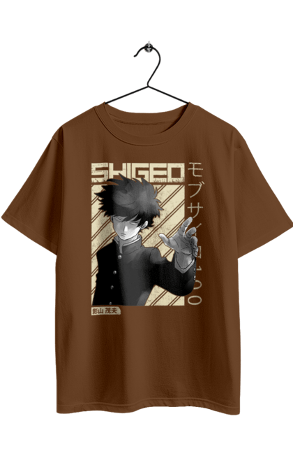 Футболка оверсайз з принтом "Mob Psycho 100". Anime, manga, mob psycho 100, shigeo kageyama, аніме, манга, моб, моб-вар ят 100, сігео кагеяма, шіґео каґеяма. 2070702