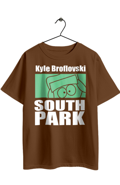 Футболка оверсайз з принтом "Південний парк Кайл". Kyle, kyle broflovski, south park, кайл, кайл брофловскі, мультсеріал, південний парк. 2070702